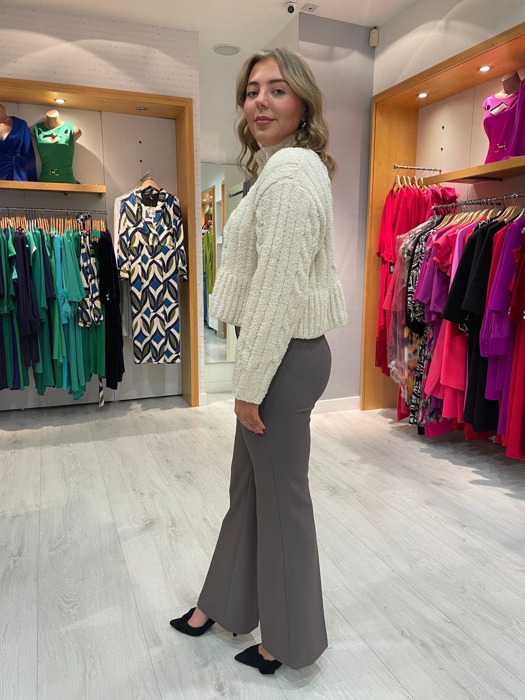 Soaked Cream Frill Chenille Knit