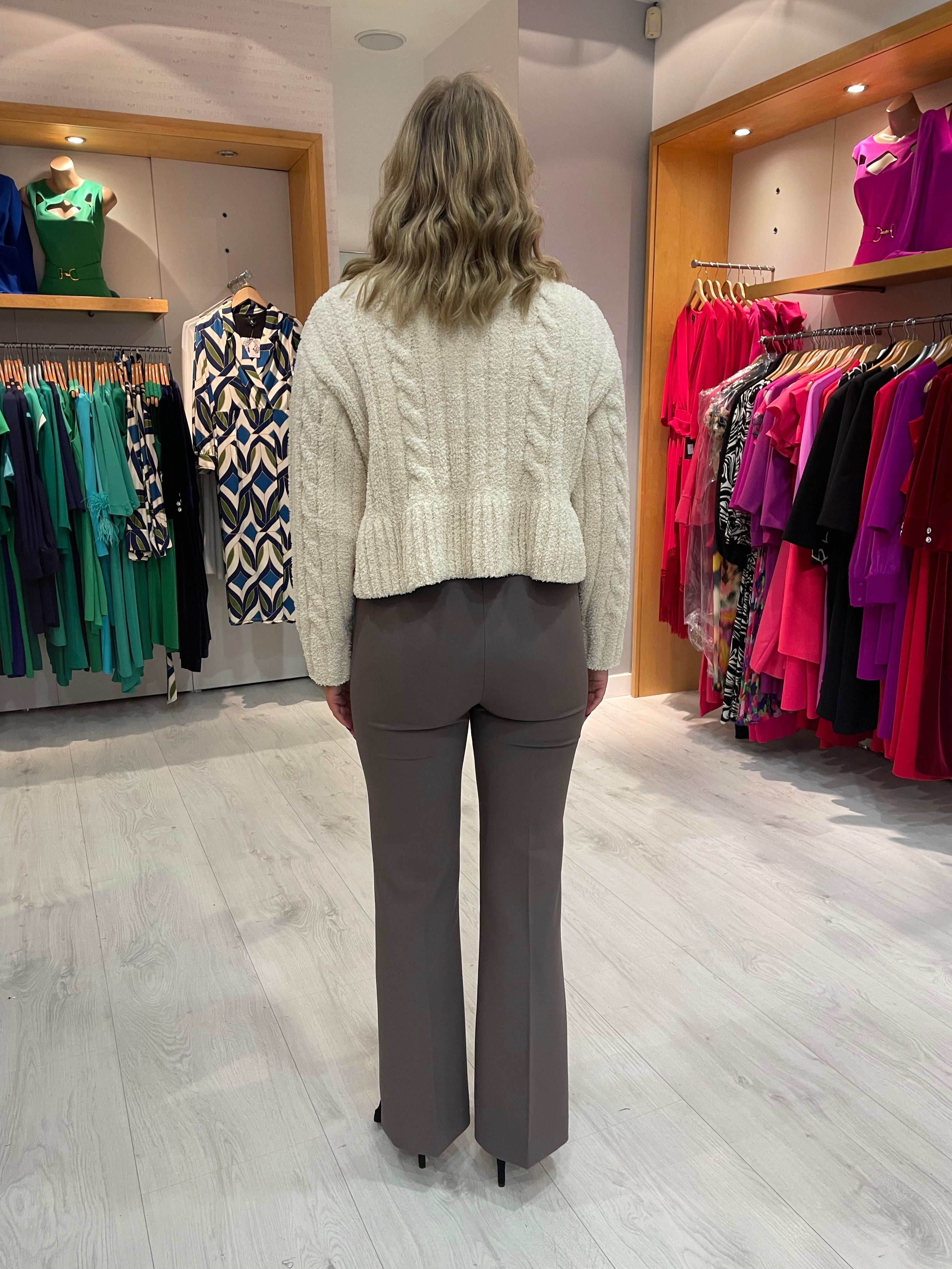 Soaked Cream Frill Chenille Knit