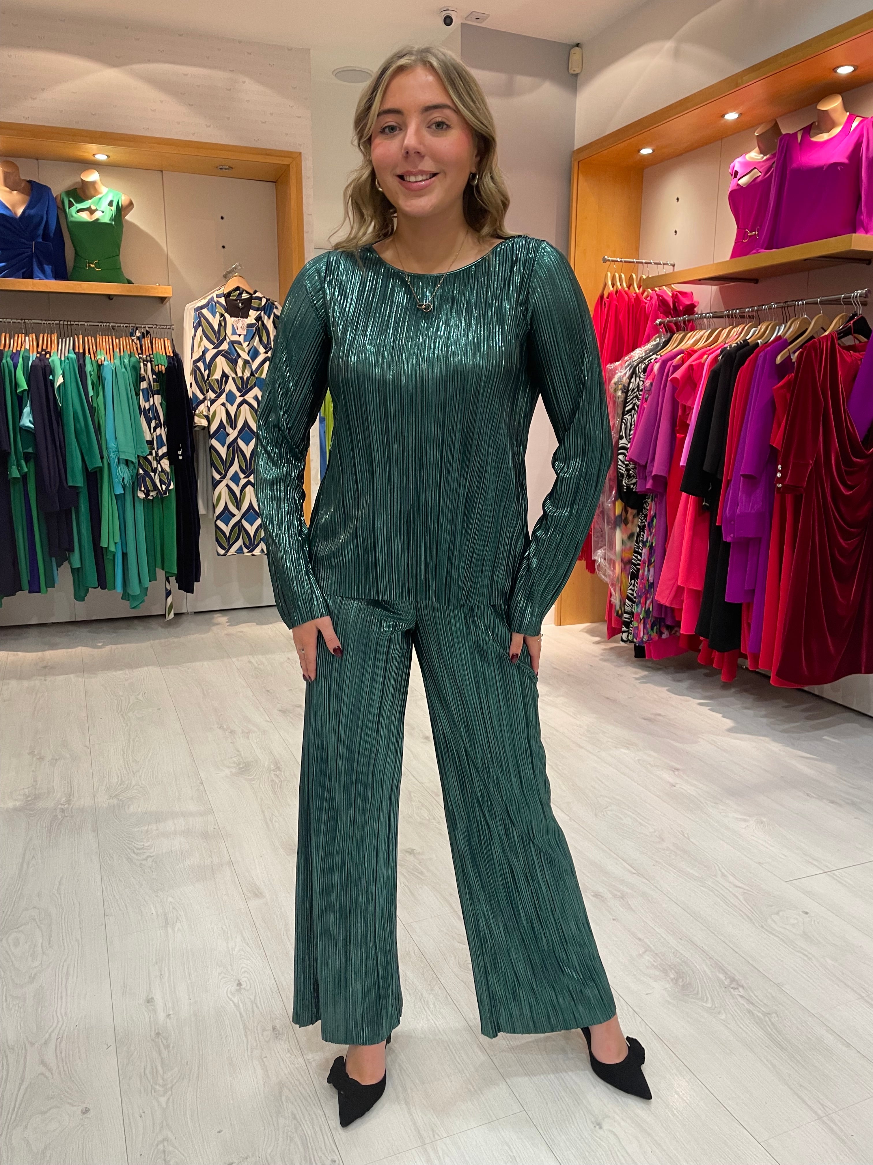 Numph Green Slinky Co-Ord Set