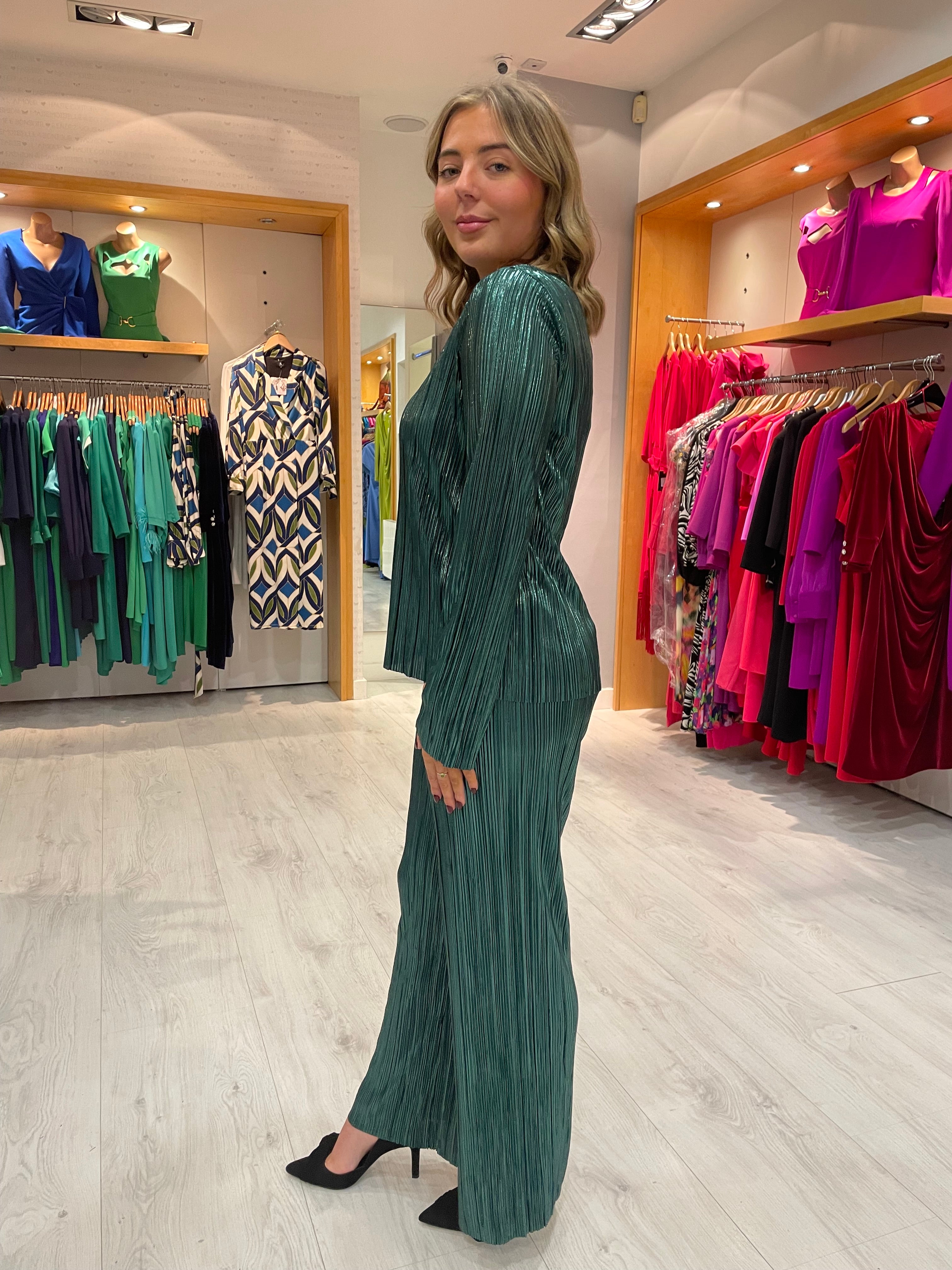 Numph Green Slinky Co-Ord Set