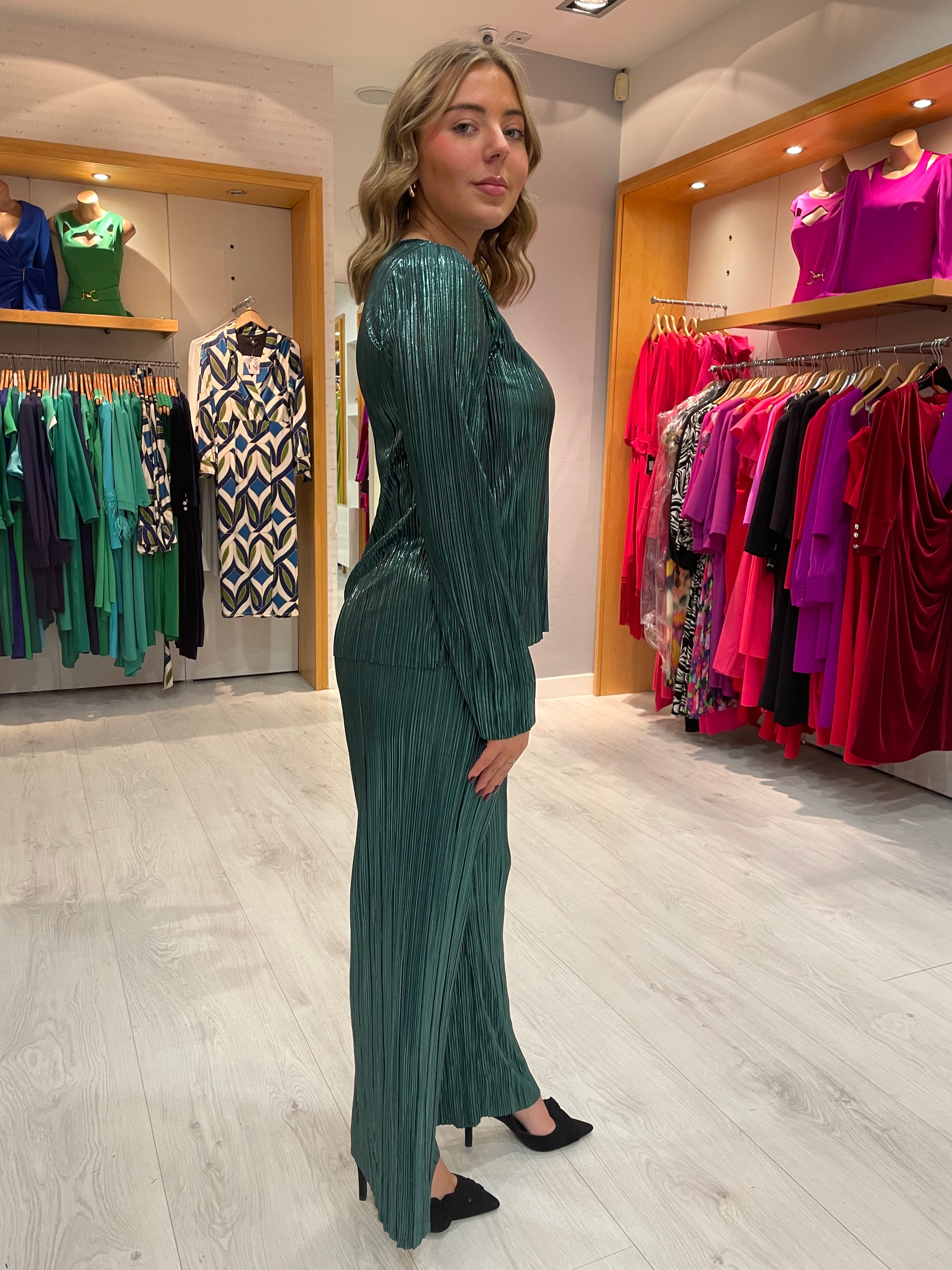 Numph Green Slinky Co-Ord Set