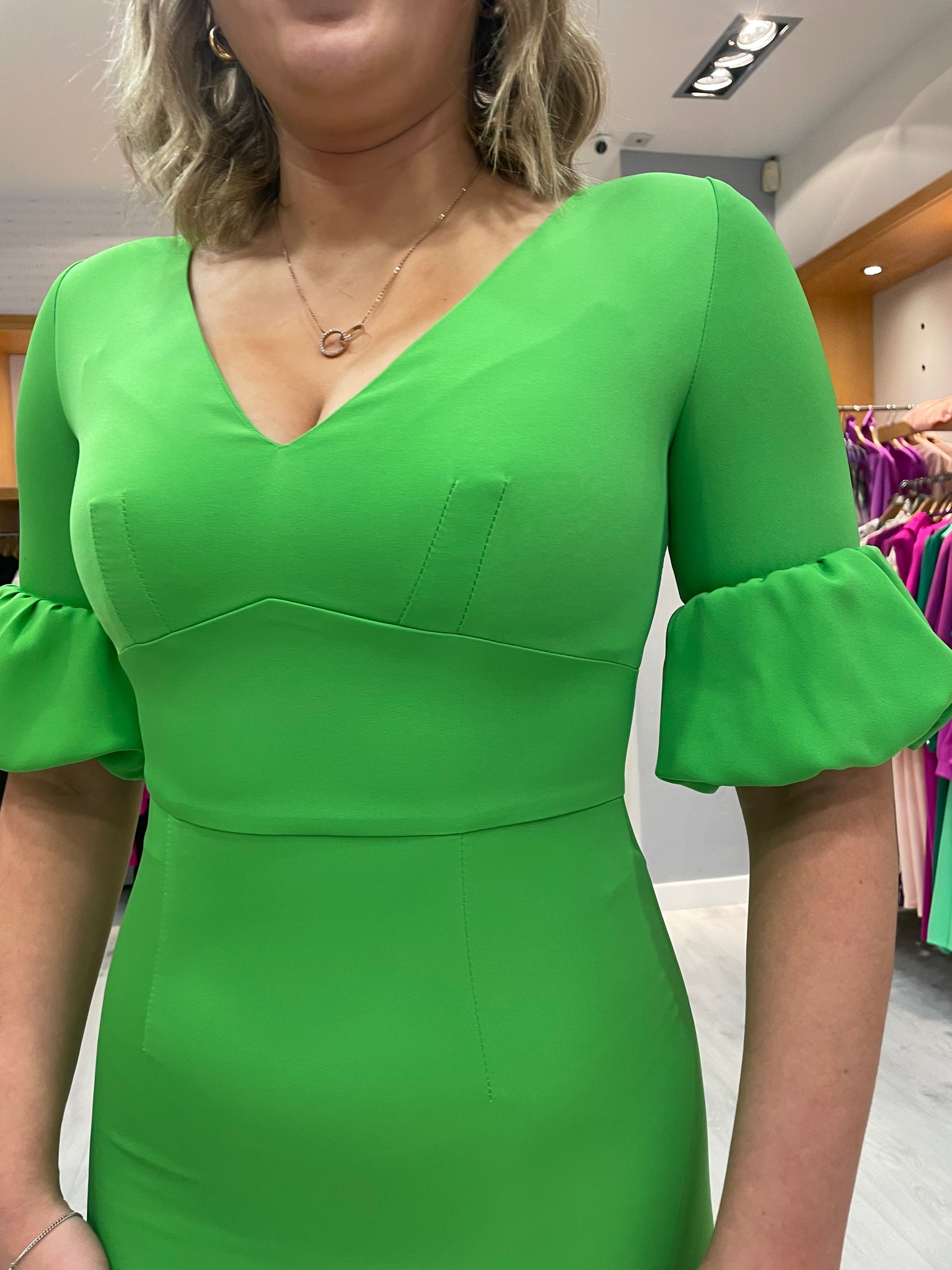 Arggido Bright Green Dress