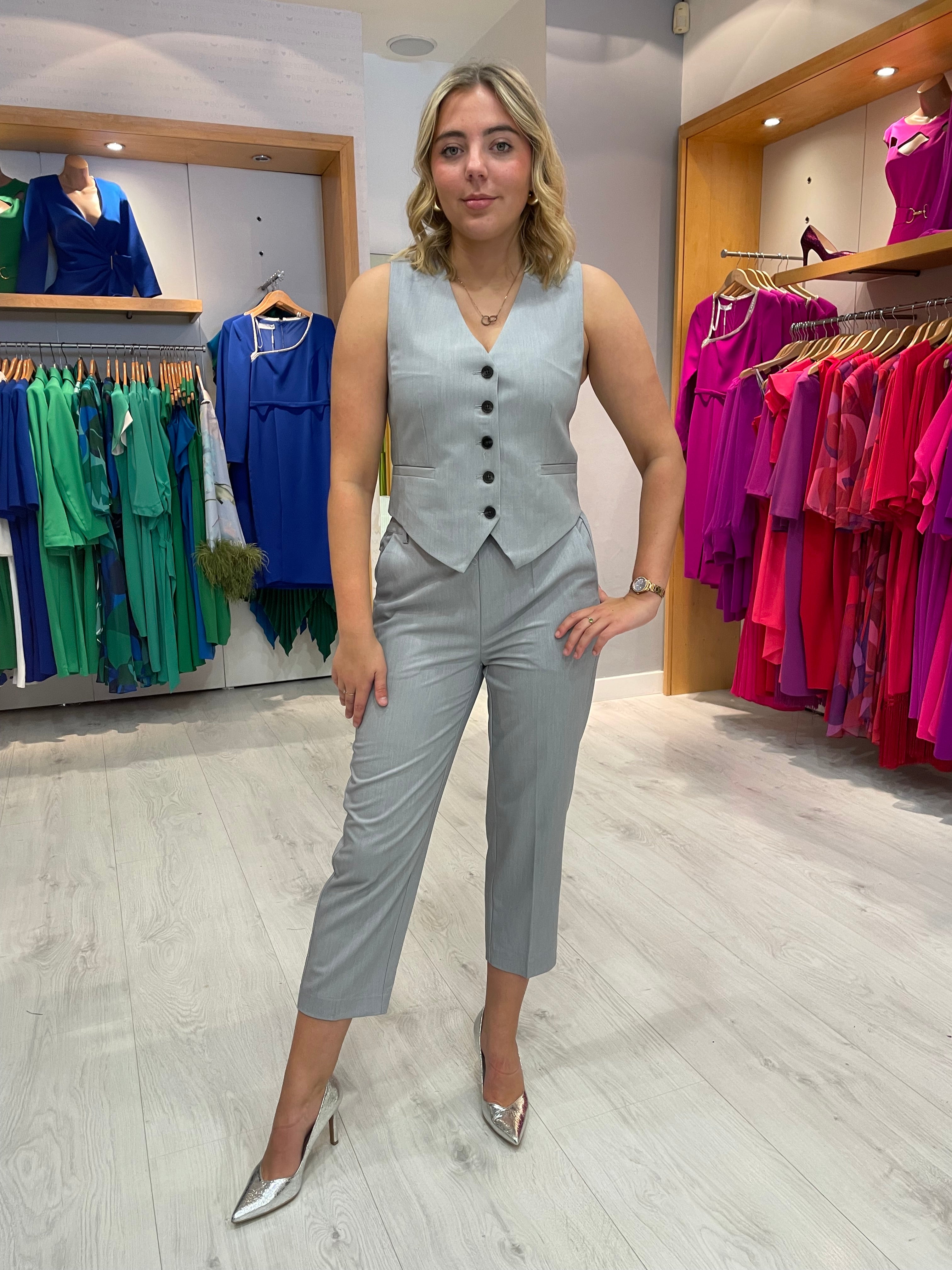 Kaffe Sakura Grey Waistcoat