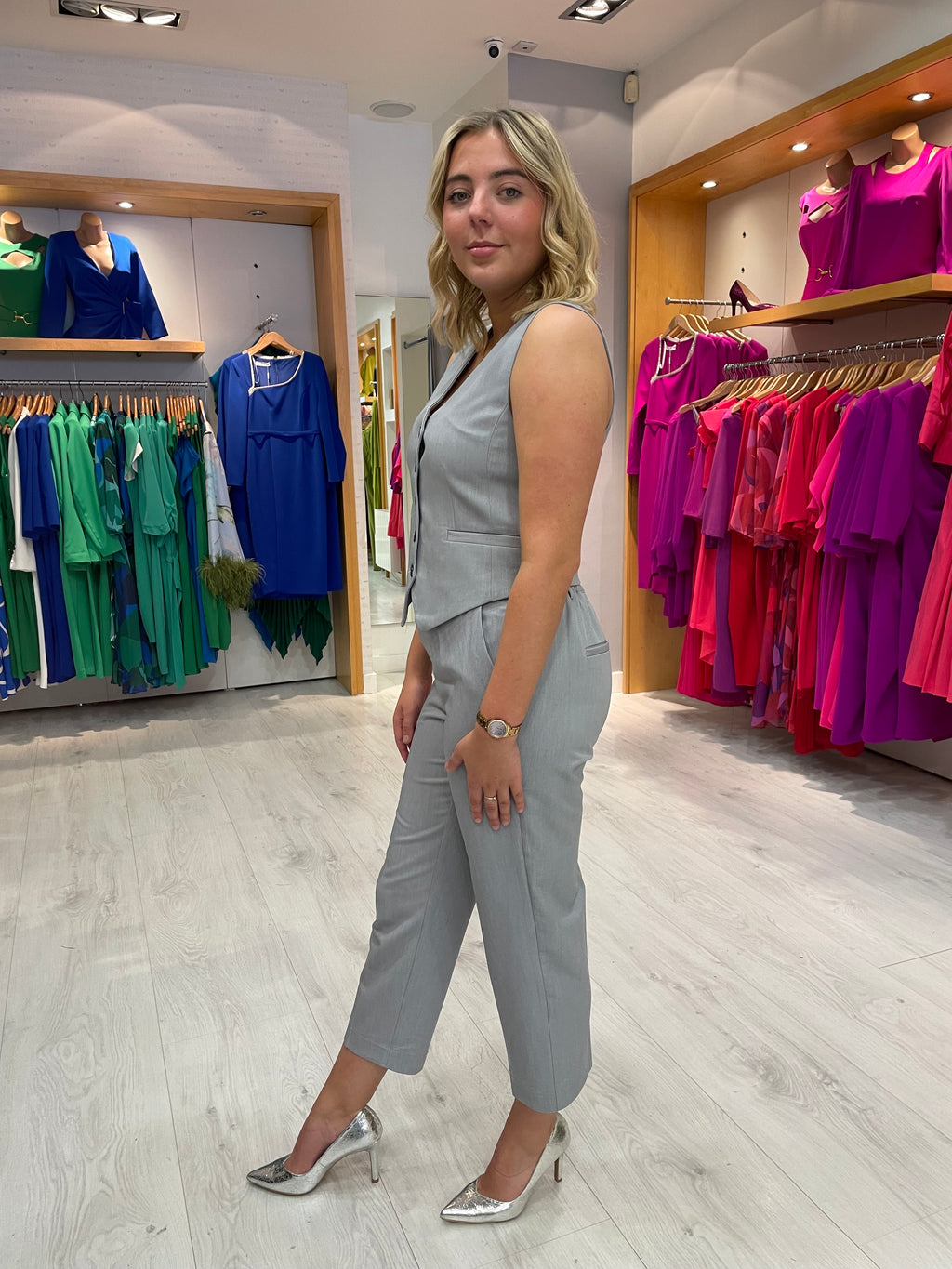 Kaffe Sakura Grey Waistcoat