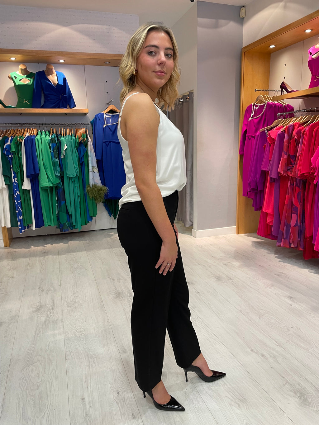 Kaffe Black Tailored Trouser