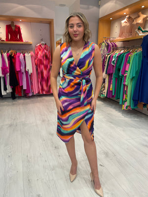 Olimara Vibrant Stripe Dress