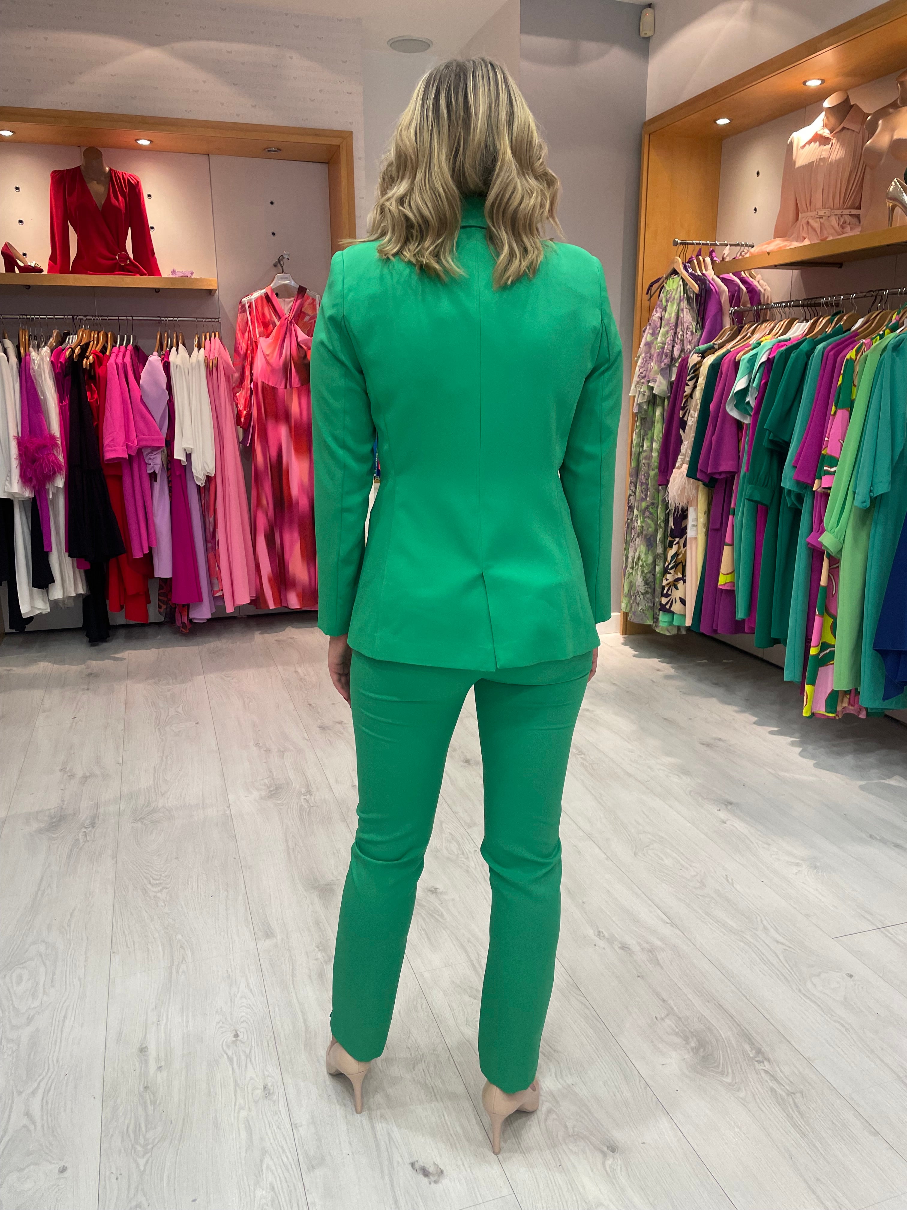 Olimara Green Trouser Suit