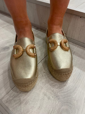 Viguera Gold Espadrille