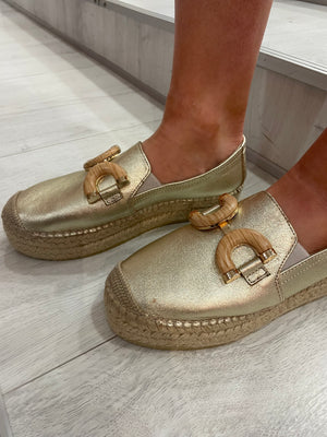 Viguera Gold Espadrille