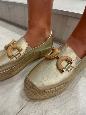 Viguera Gold Espadrille