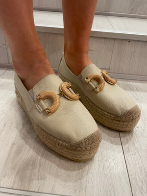 Viguera Cream Espadrille