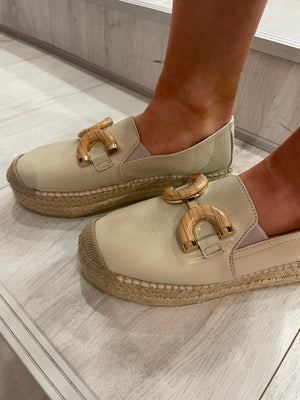 Viguera Cream Espadrille