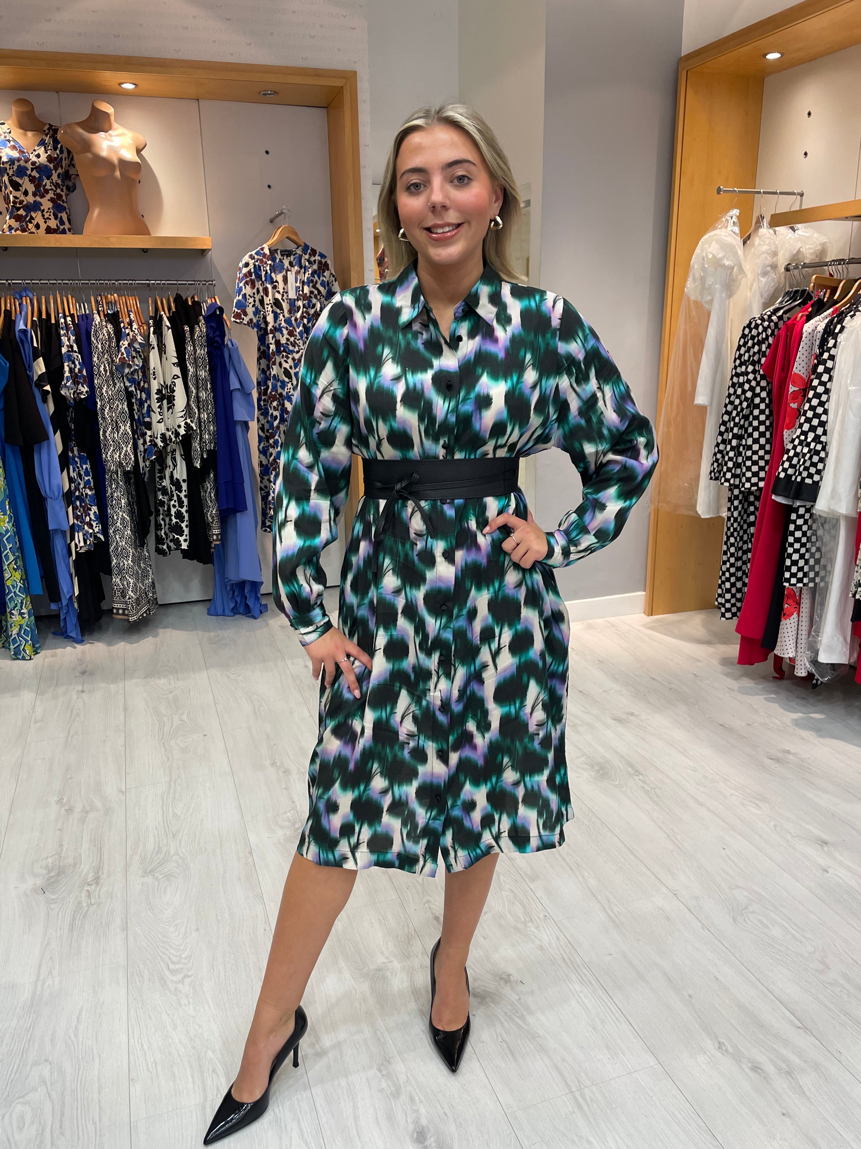Kaffe Digital Flower Print Dress