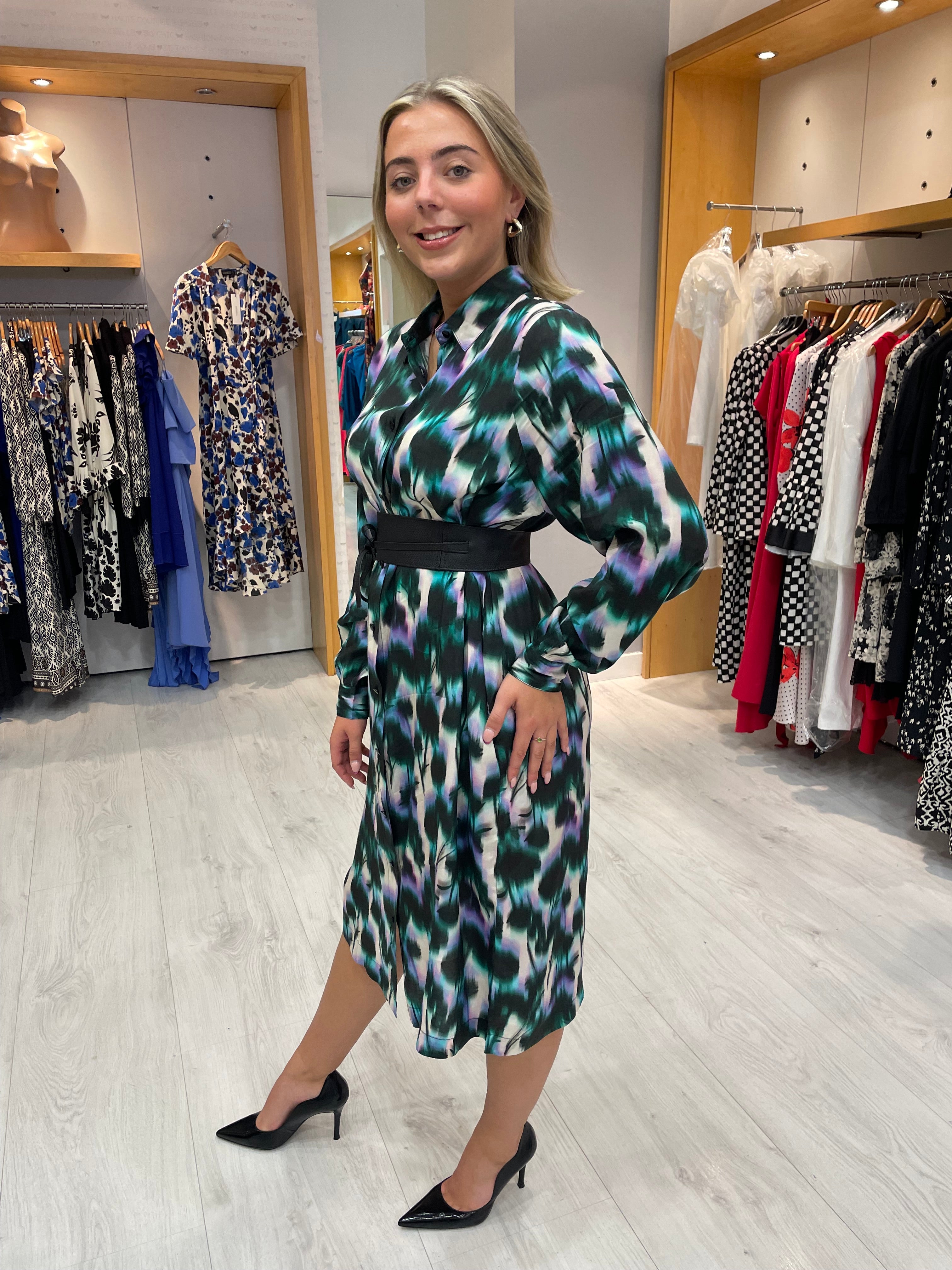Kaffe Digital Flower Print Dress