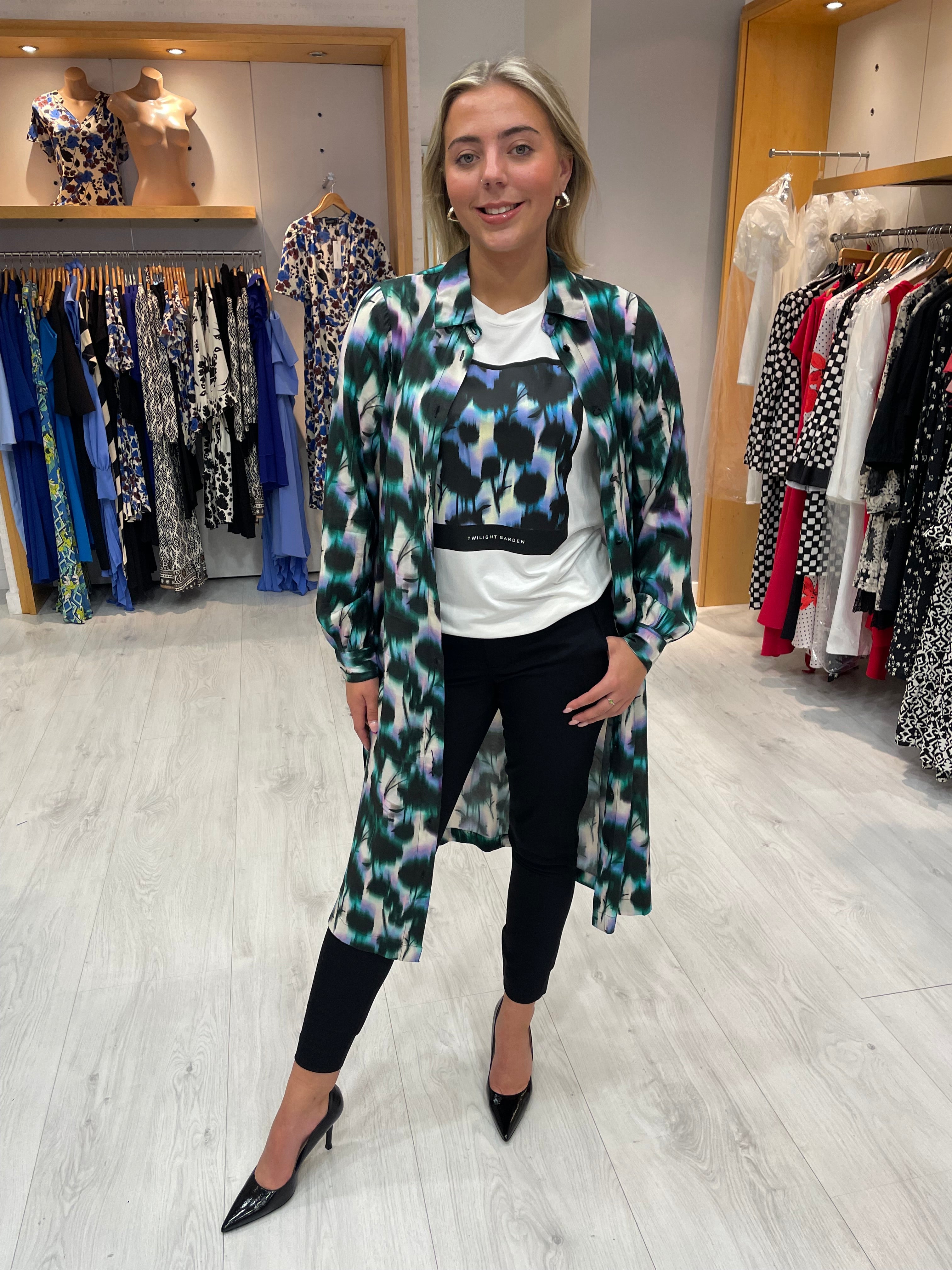 Kaffe Digital Flower Print Dress