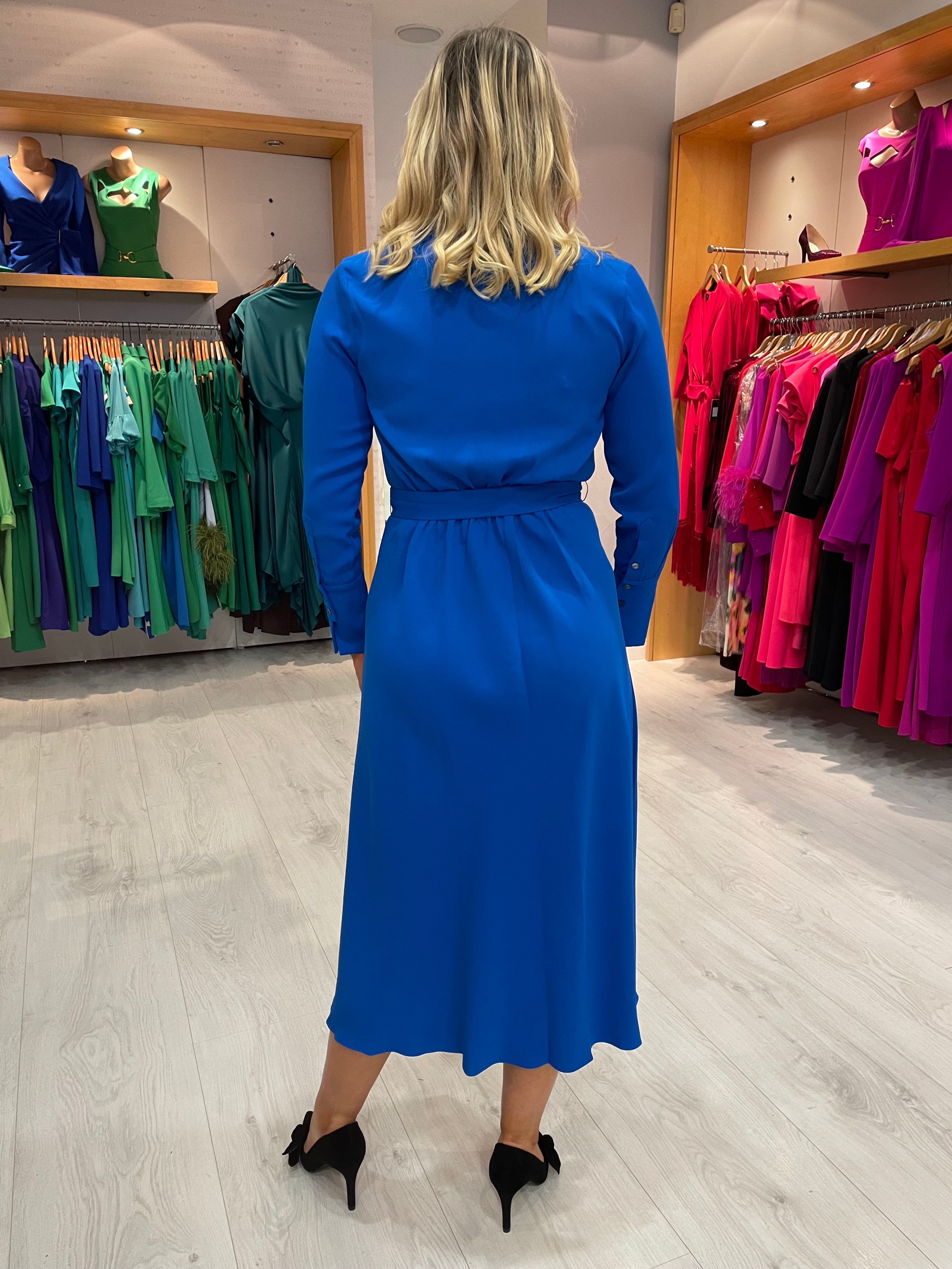 This Girls Curiosity Blue Belt Dress