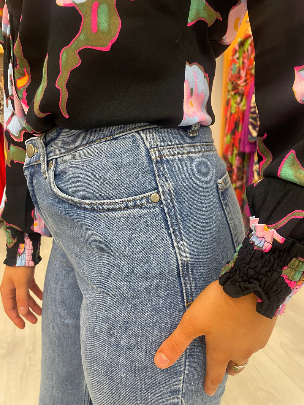 My Essential Blue Wide Leg Jeans