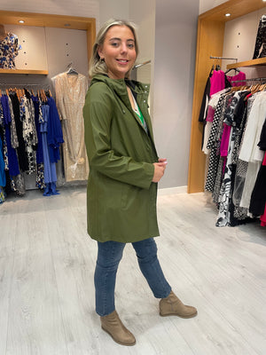 Noisy May Droplets Khaki Raincoat