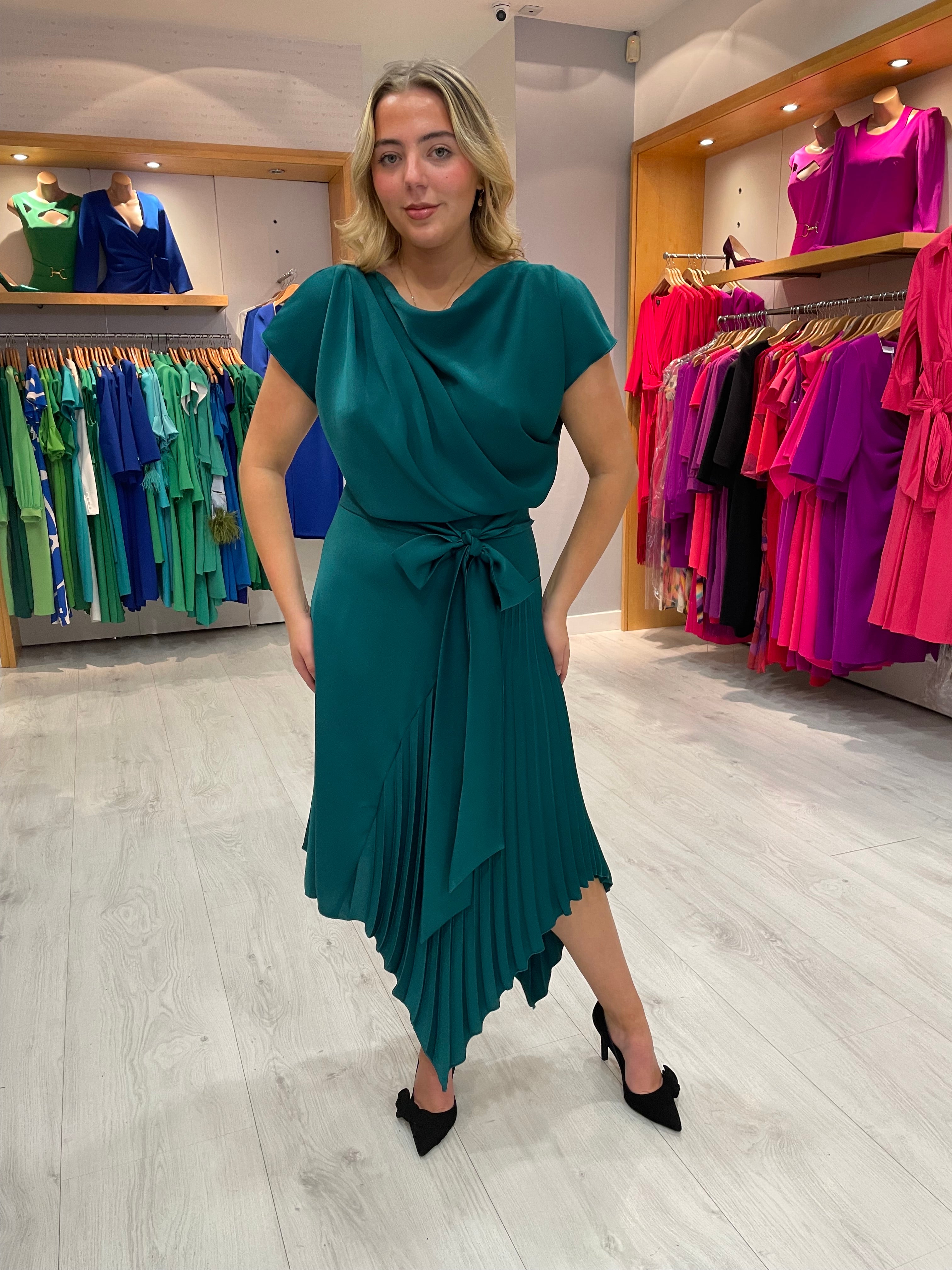 Kevan Jon Teal MIla Dress