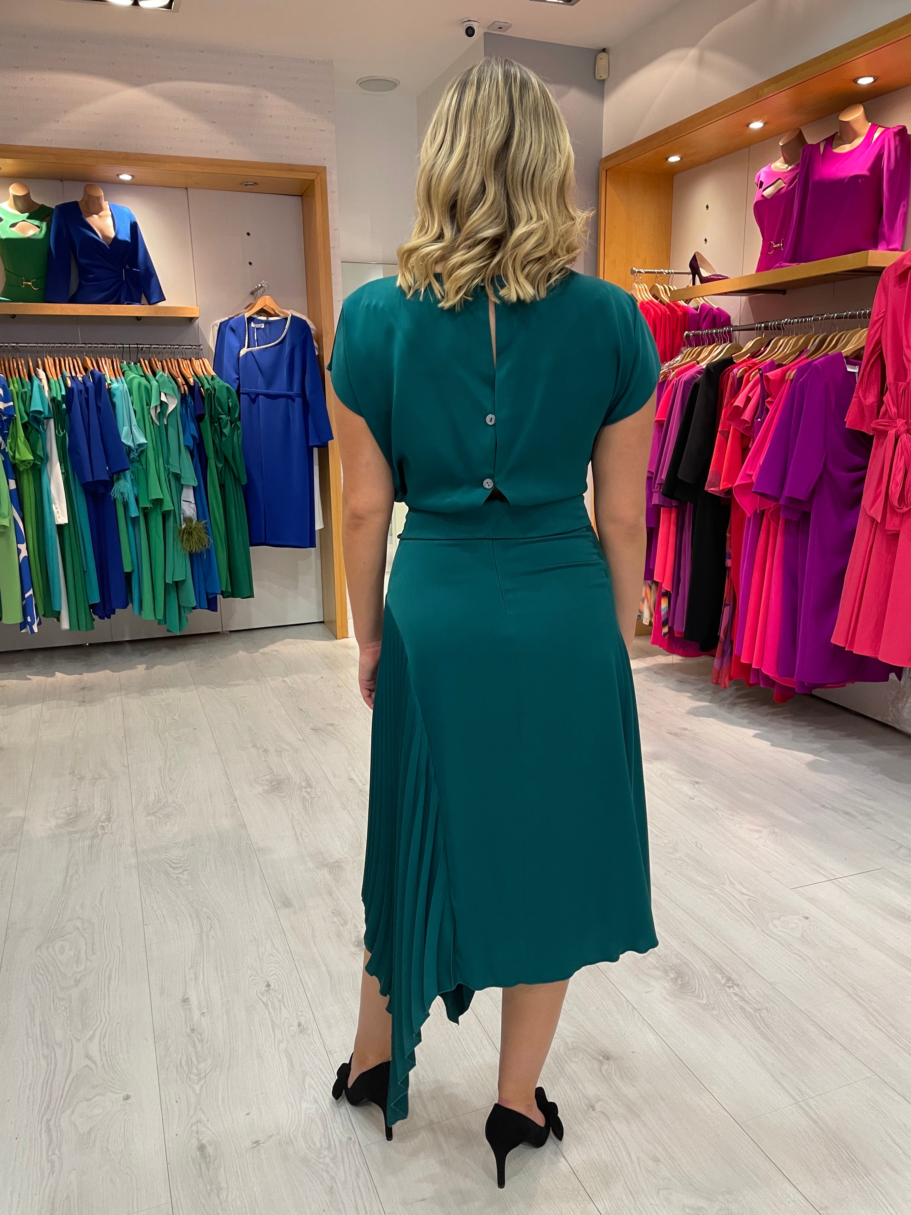 Kevan Jon Teal MIla Dress