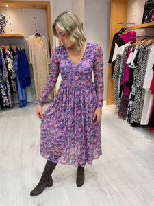 Numph Lilac Floral Dress