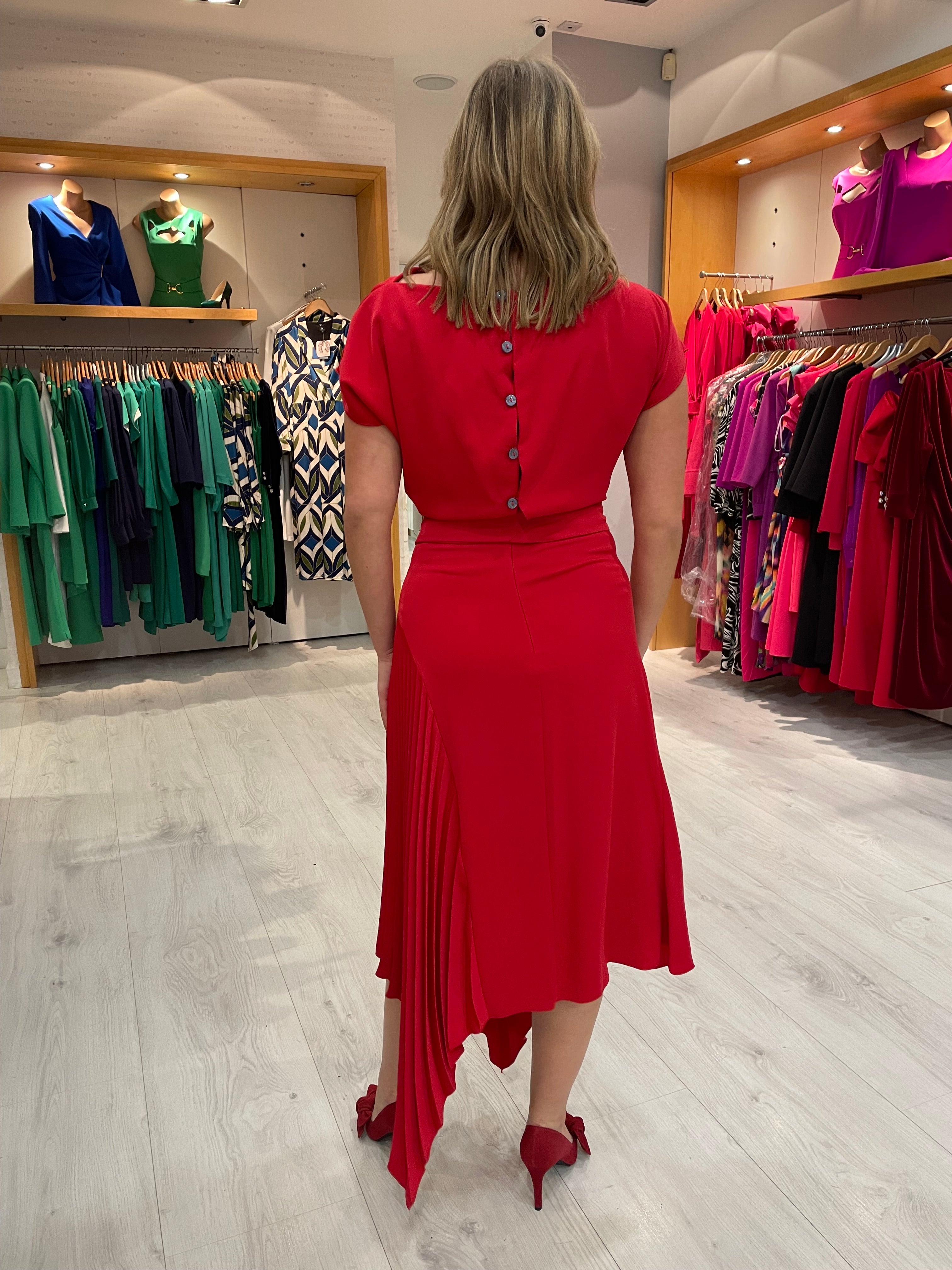 Kevan Jon Red Mila Dress