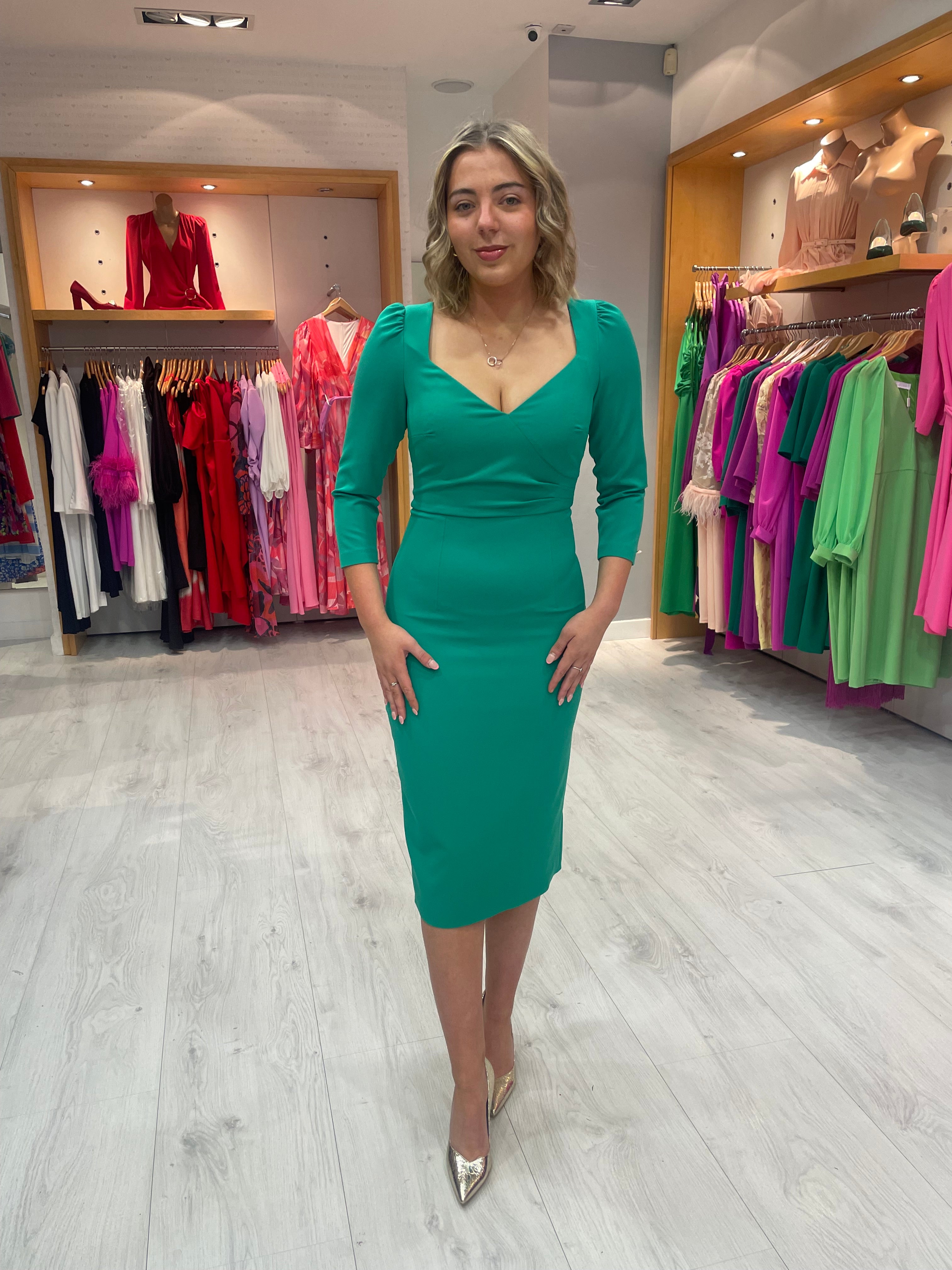 Nissa Green Dress