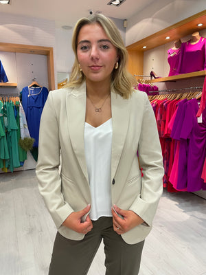 Soaked In Luxury Cream Corinne Blazer