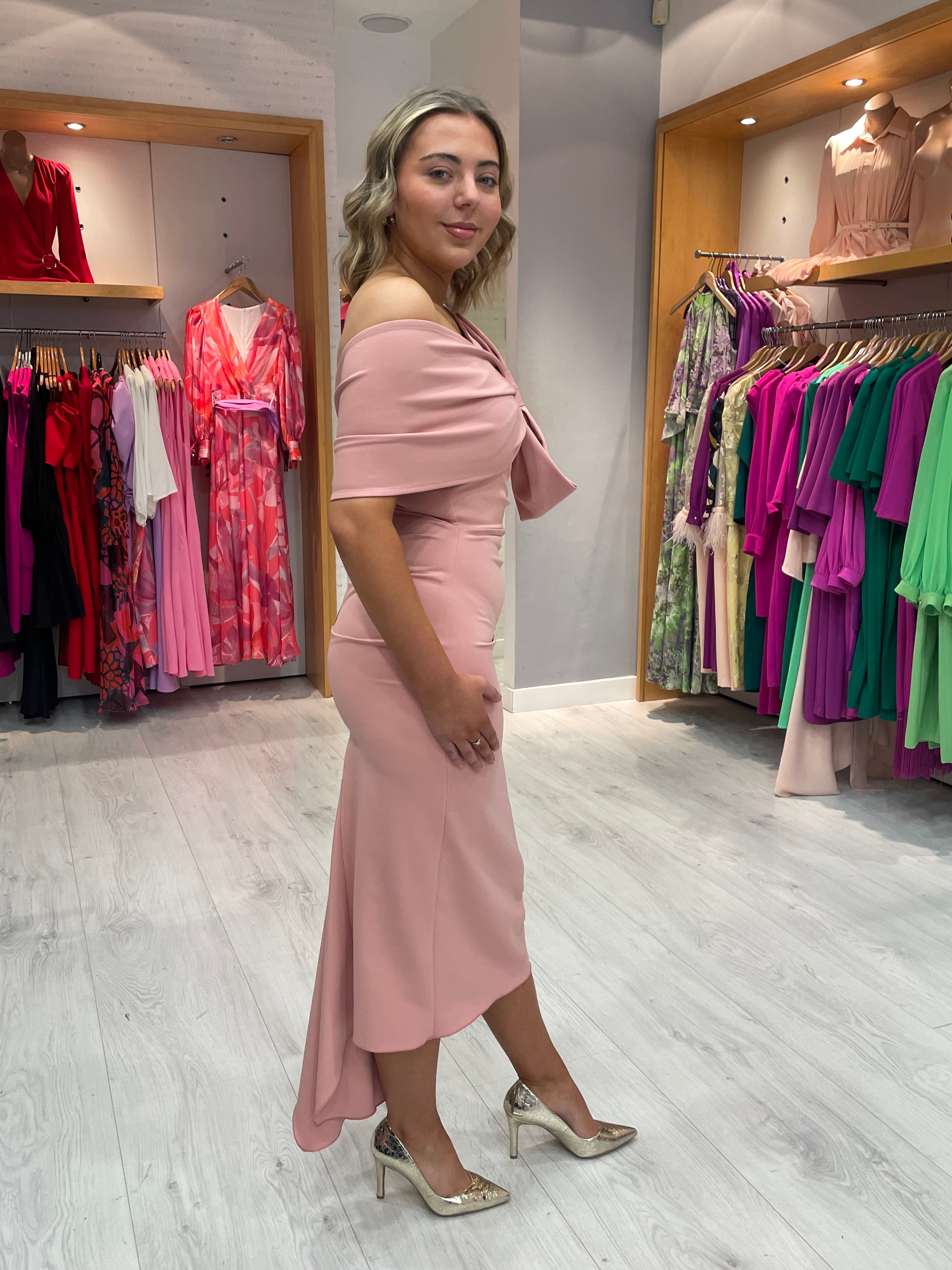 Kevan Jon Blush Carolyn Dress
