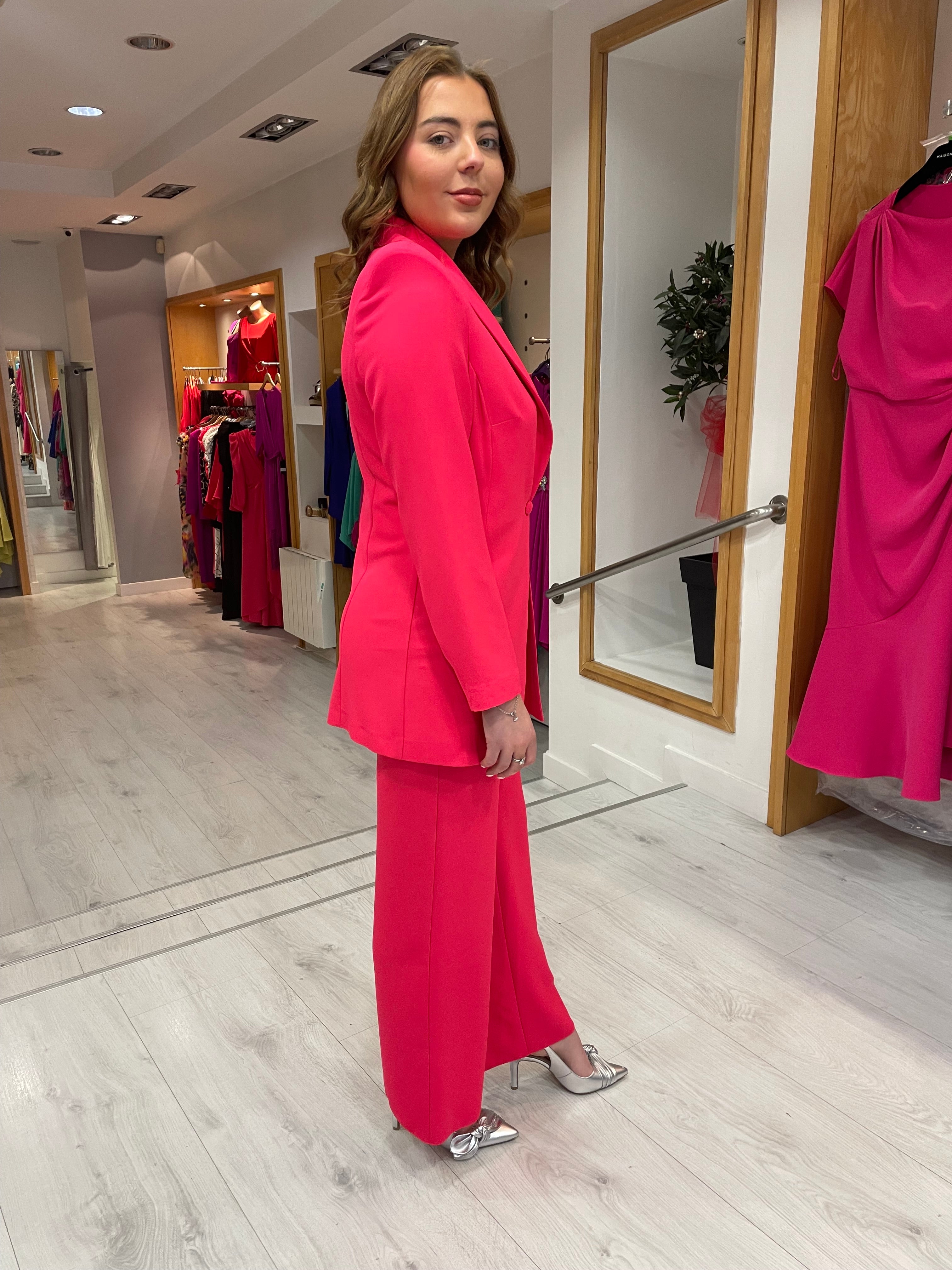 Casting Pink Two-Piece Suit
