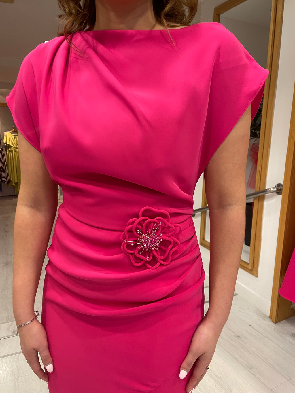 Maisonel Pink Ruche Dress