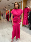 Maisonel Pink Ruche Dress