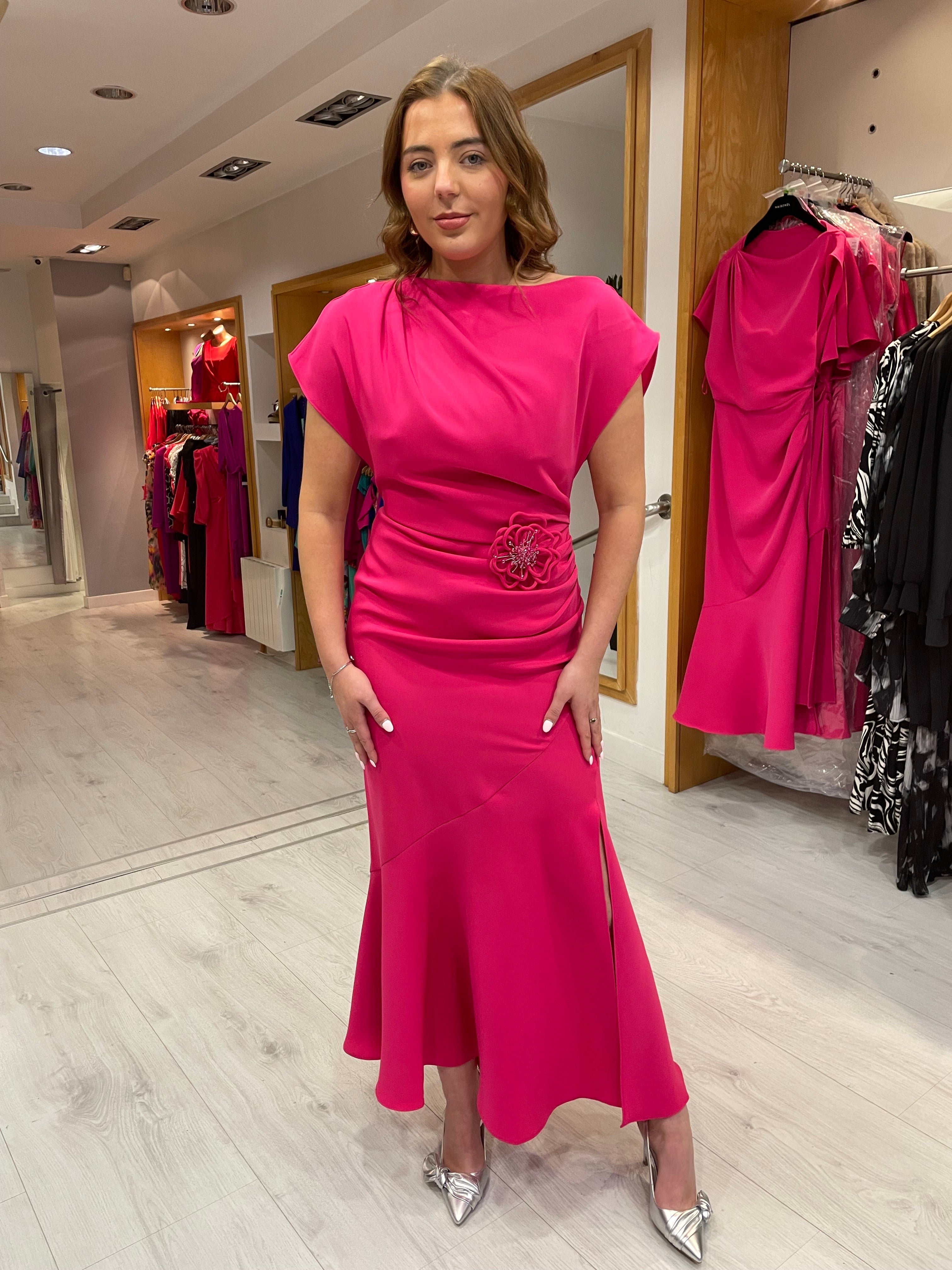 Maisonel Pink Ruche Dress