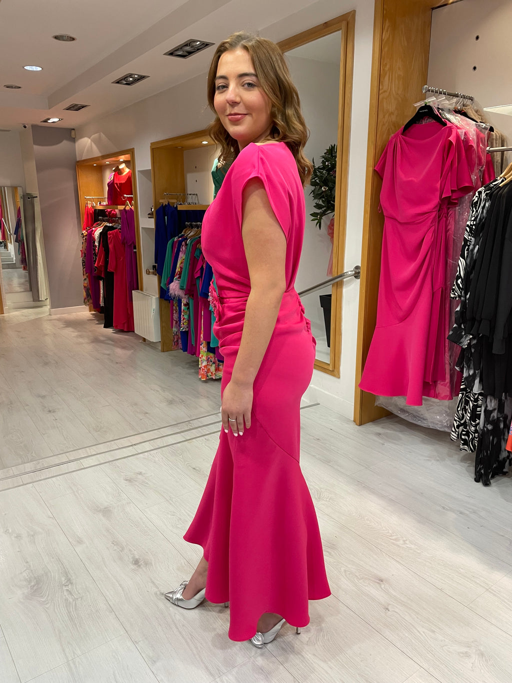 Maisonel Pink Ruche Dress