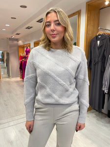 Yaya Grey Knit Sweater