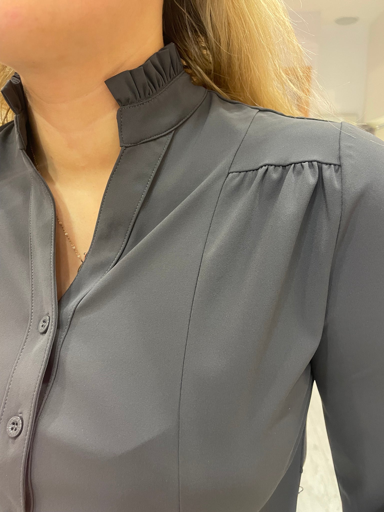 Zoso Grey Joy Blouse