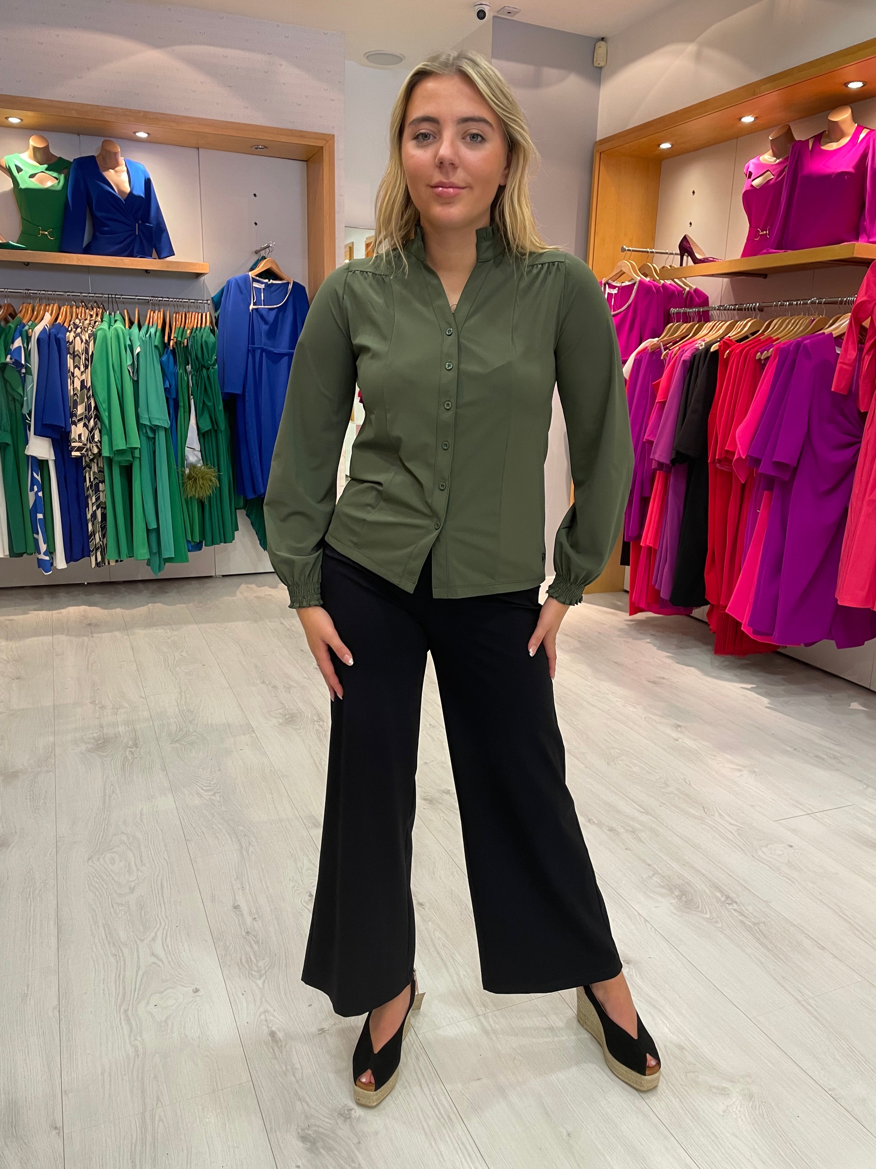 Zoso Khaki Joy Blouse