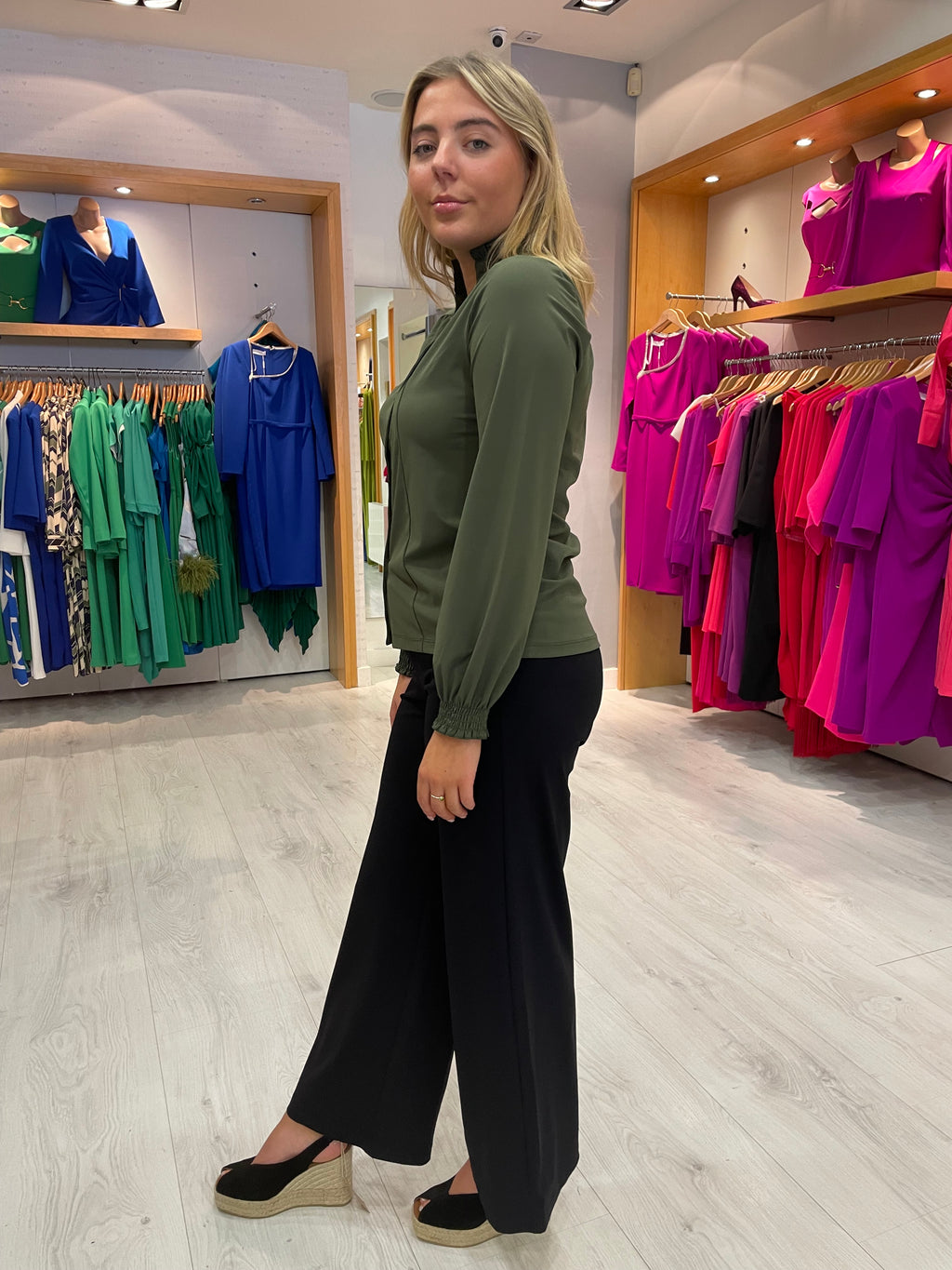 Zoso Khaki Joy Blouse