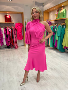 Kevan Jon Demi Pink Knee Dress