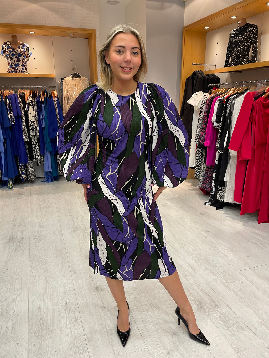 Soaked In Luxury Rock Print Dress