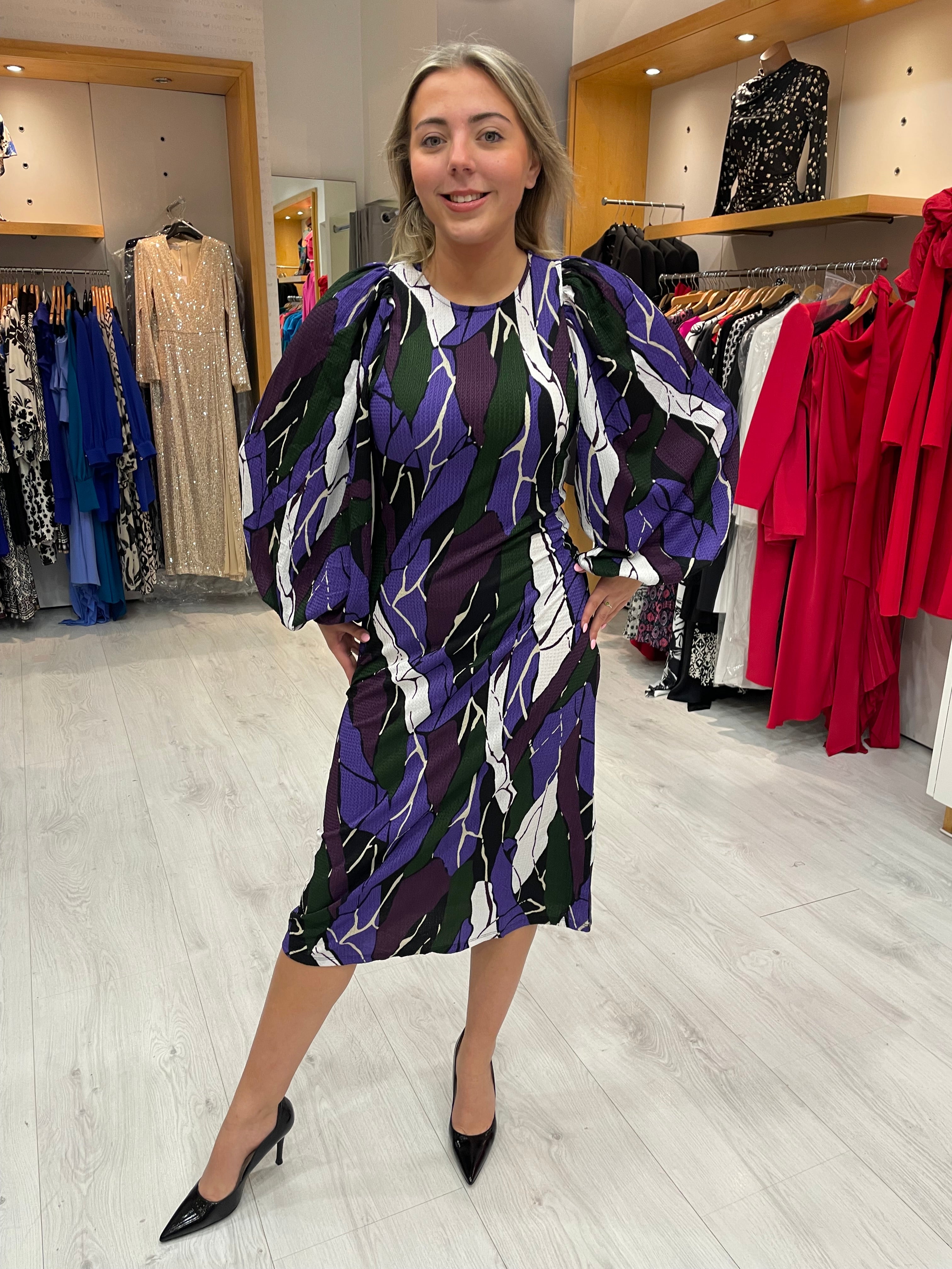 Soaked In Luxury Rock Print Dress