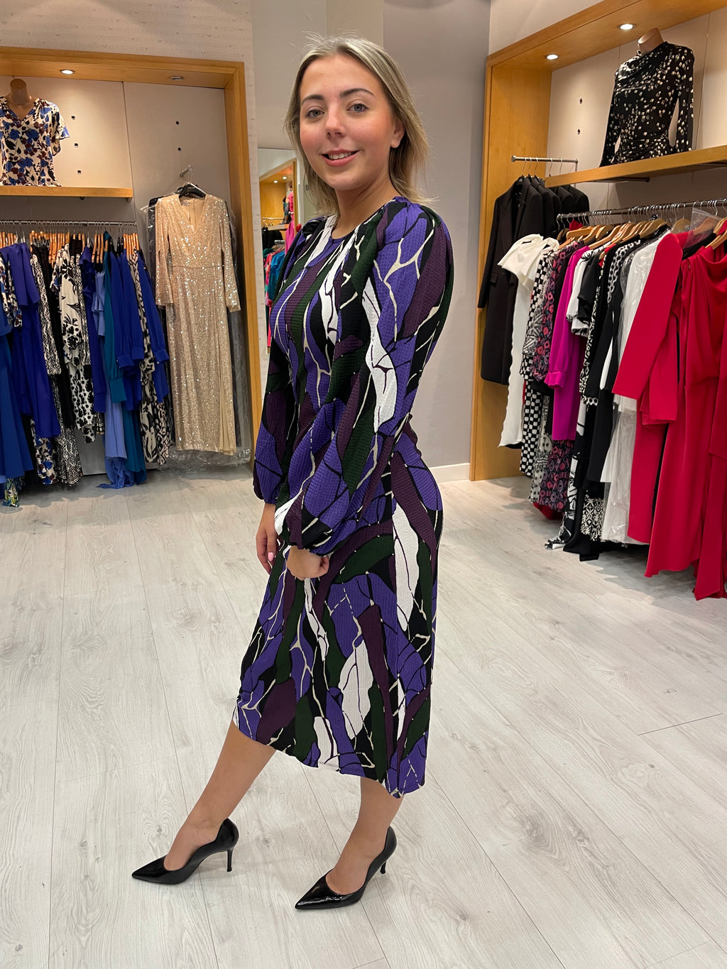 Soaked In Luxury Rock Print Dress