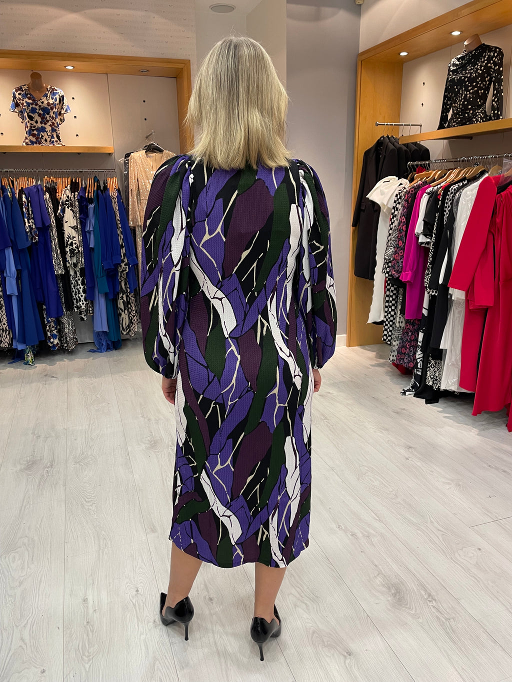Soaked In Luxury Rock Print Dress
