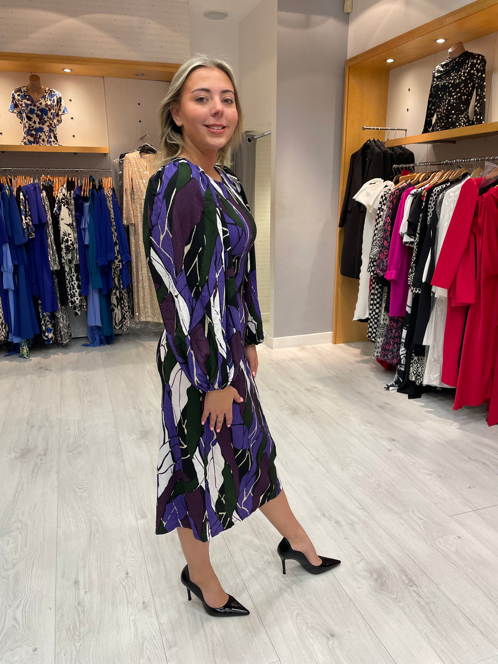 Soaked In Luxury Rock Print Dress