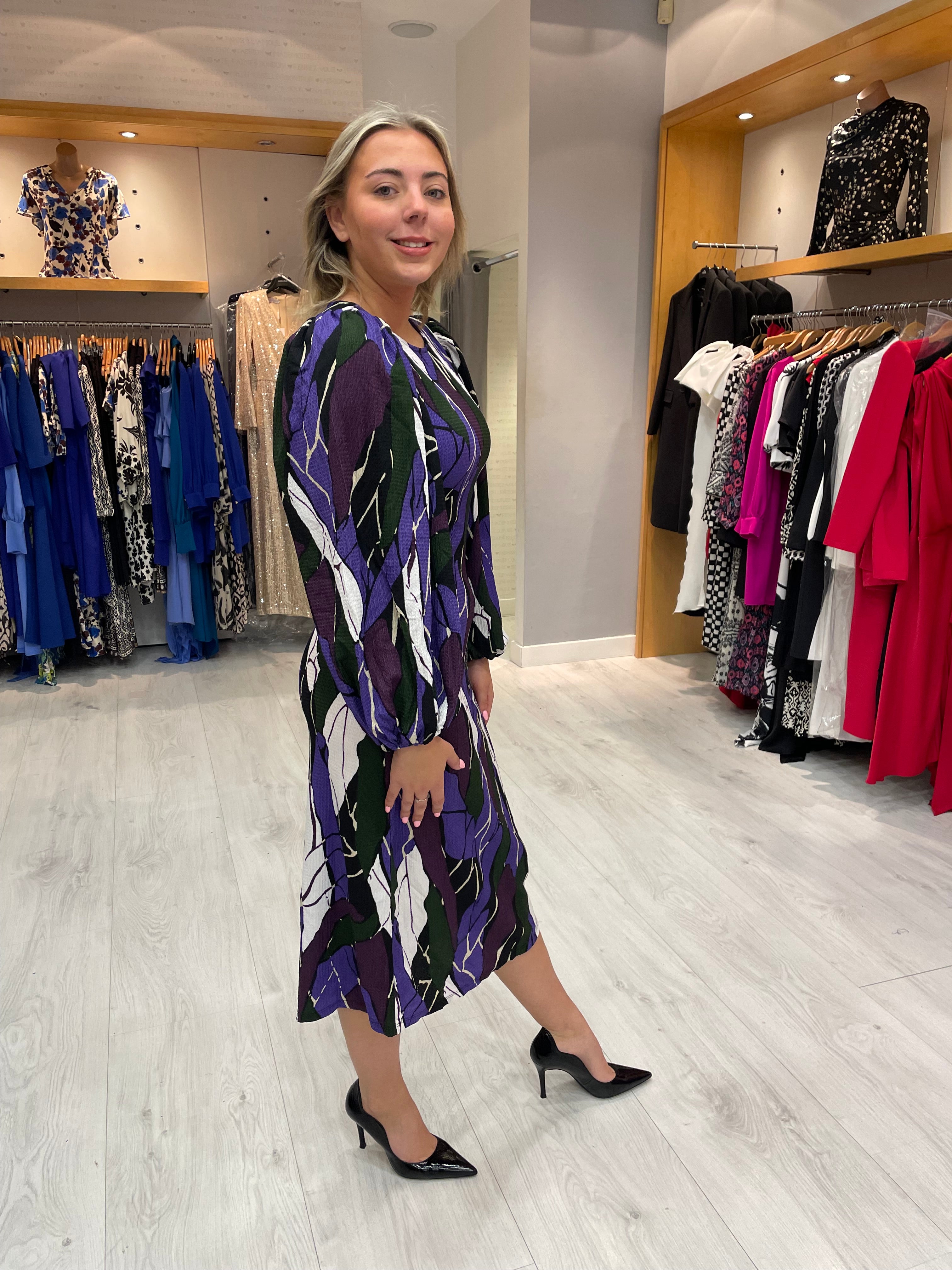 Soaked In Luxury Rock Print Dress