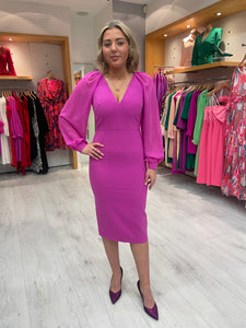 Carla Ruiz Fushia Dress