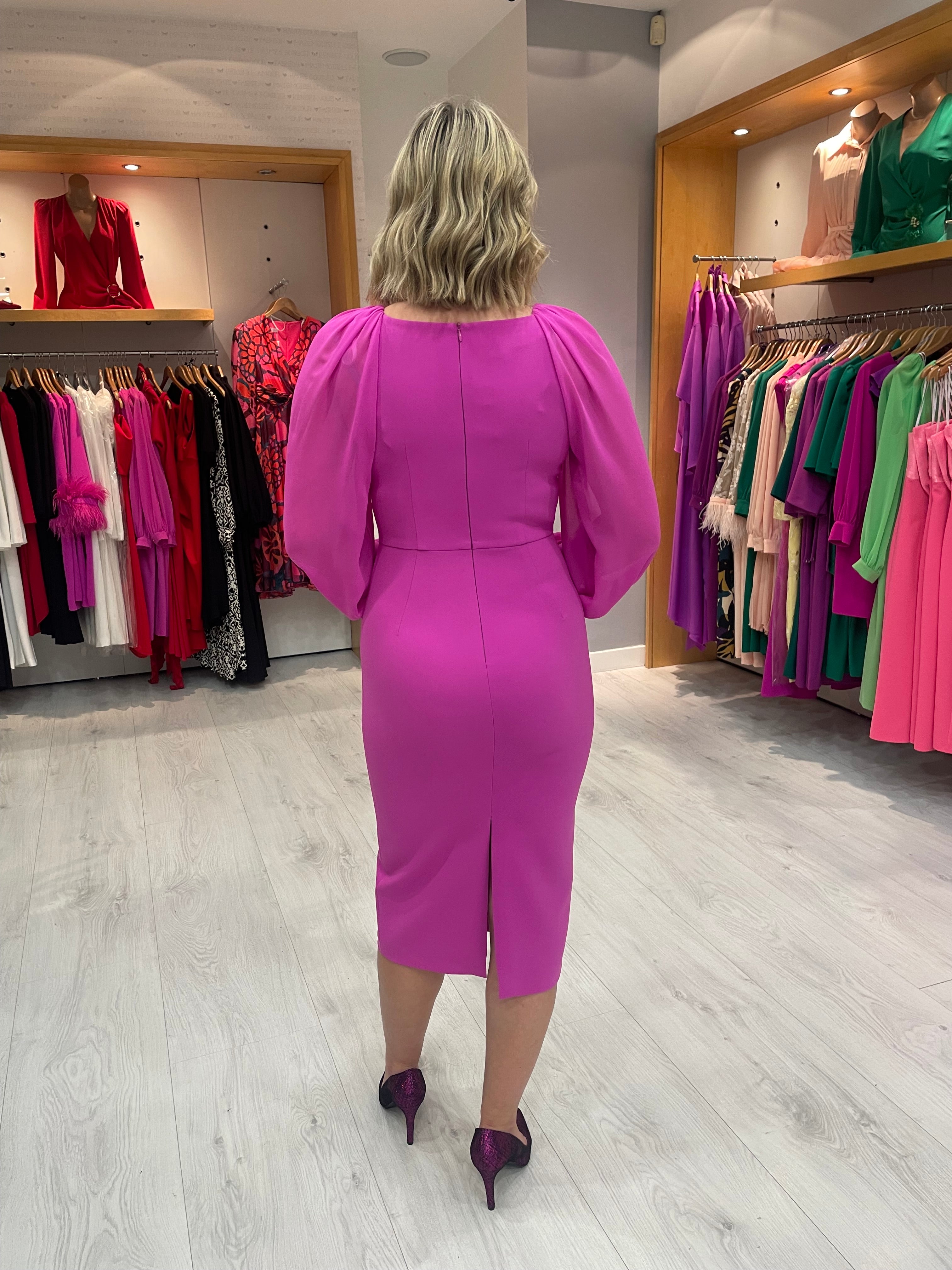 Carla Ruiz Fushia Dress