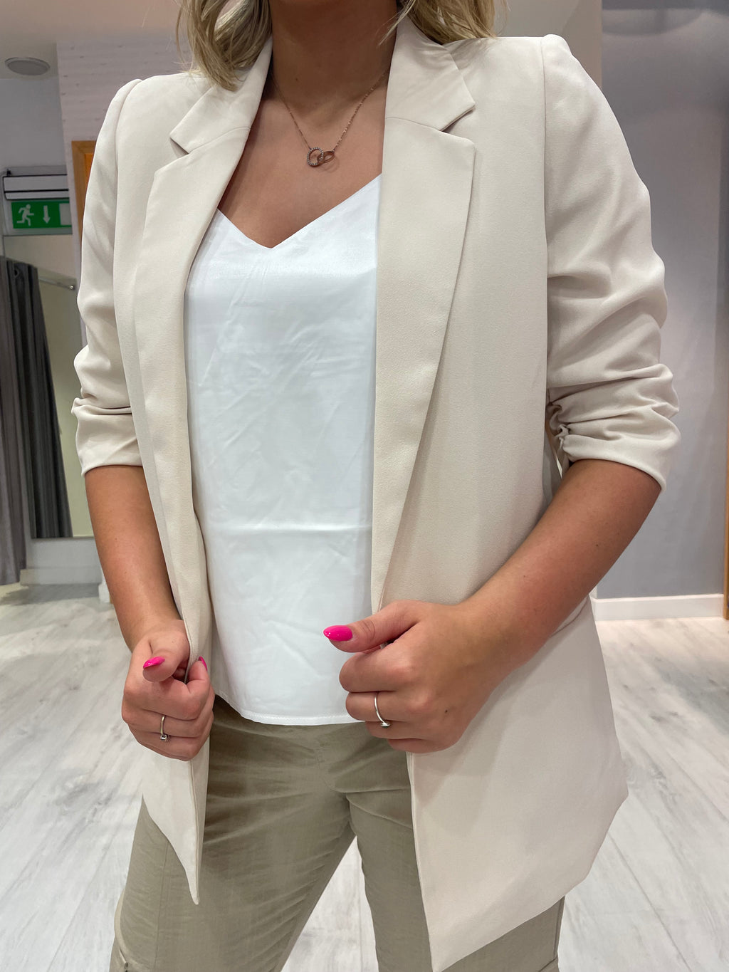 Soaked in Luxury Whisper White Shirley Blazer