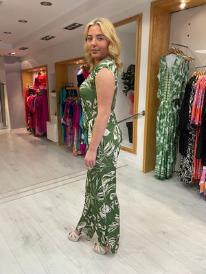 Smashed Lemon Green Jumpsuit