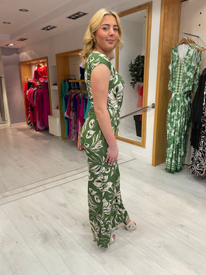 Smashed Lemon Green Jumpsuit